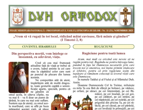 Revista Duh Ortodox nr. 11 (31) noiembrie 2021